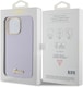 image 1 of Guess Glitter Glossy Script Hard Case for iphone 15 Pro Max 6.7 Lilac - GUHCP15XPGMCSL