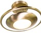 image 7 of Modernistic Semi Flush Eco Friendly LED Ceiling Light Fitting in Antique Brass | Gold | Antique Brass | 1