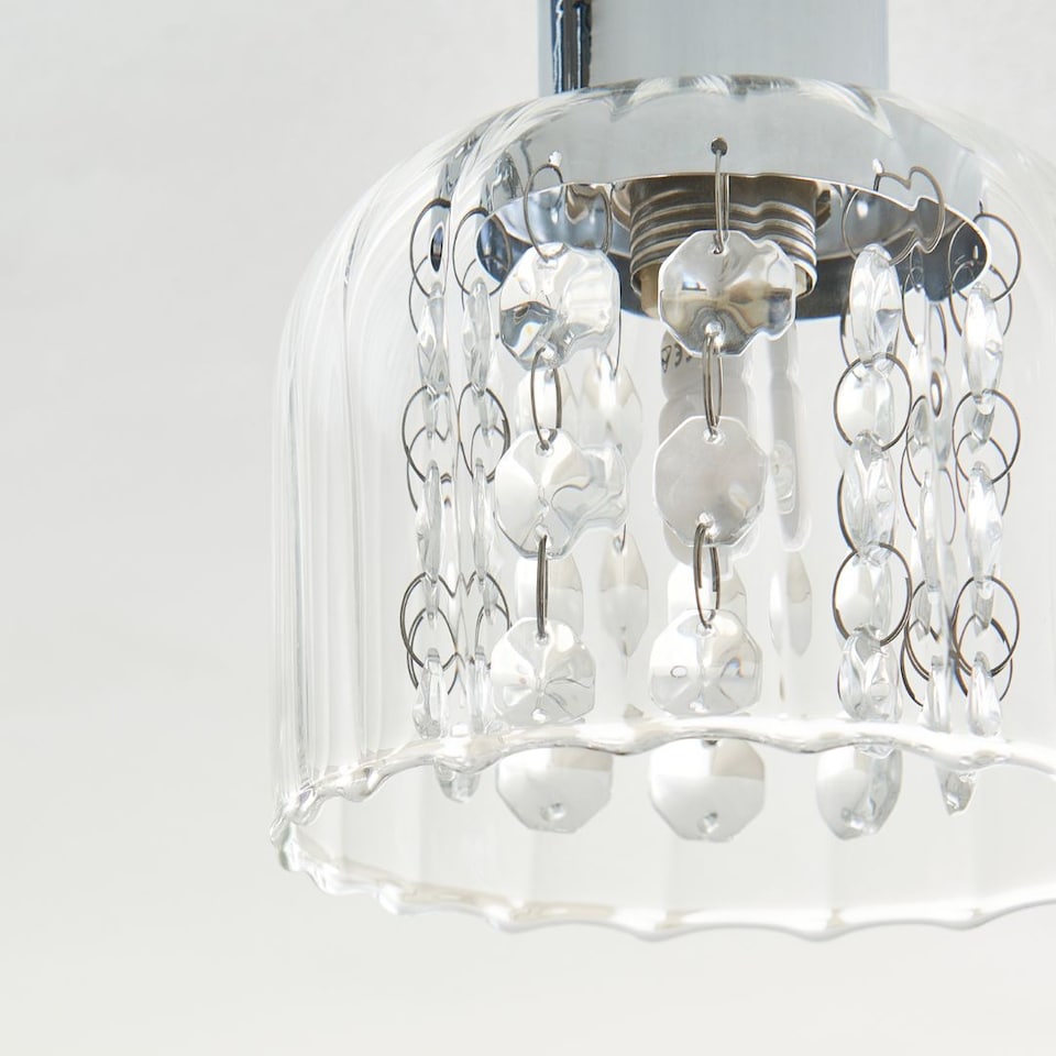 image 1 of Yarrow 5 Light Polished Chrome Semi Flush Ceiling Light