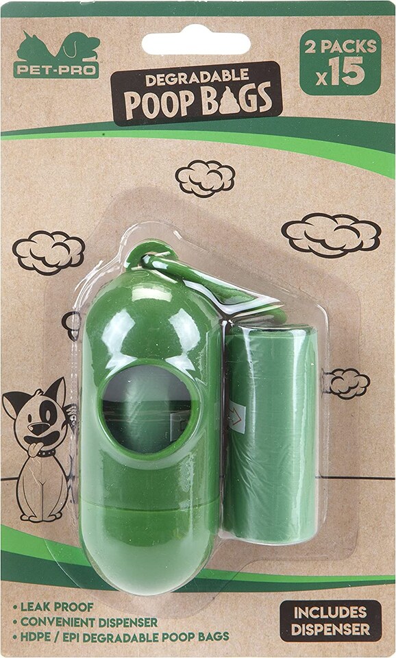 image 1 of PMS Clip-On Dog Waste Bags with Dispenser