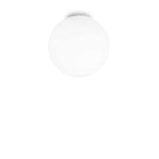 Mapa Bianco 1 Light Large Globe Ceiling Flush Light White, E27