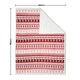 image 5 of Christmas Fairisle Throw with Sherpa Back, Red