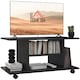 image 1 of HOMCOM Modern TV Cabinet Stand Storage Shelves Table Mobile Bedroom Furniture Bookshelf Bookcase Black