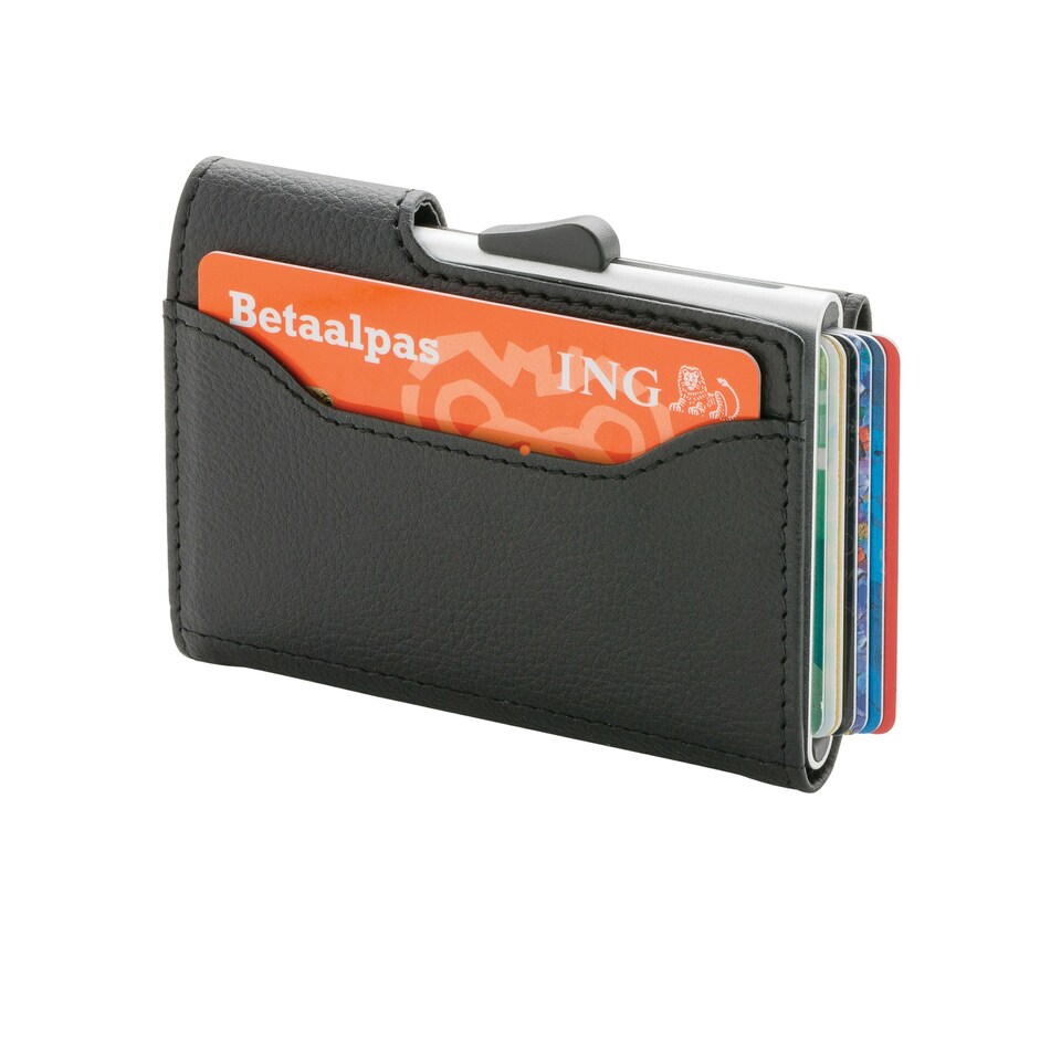 image 1 of C-Secure RFID Wallet and Card Holder Set - Black - One Size