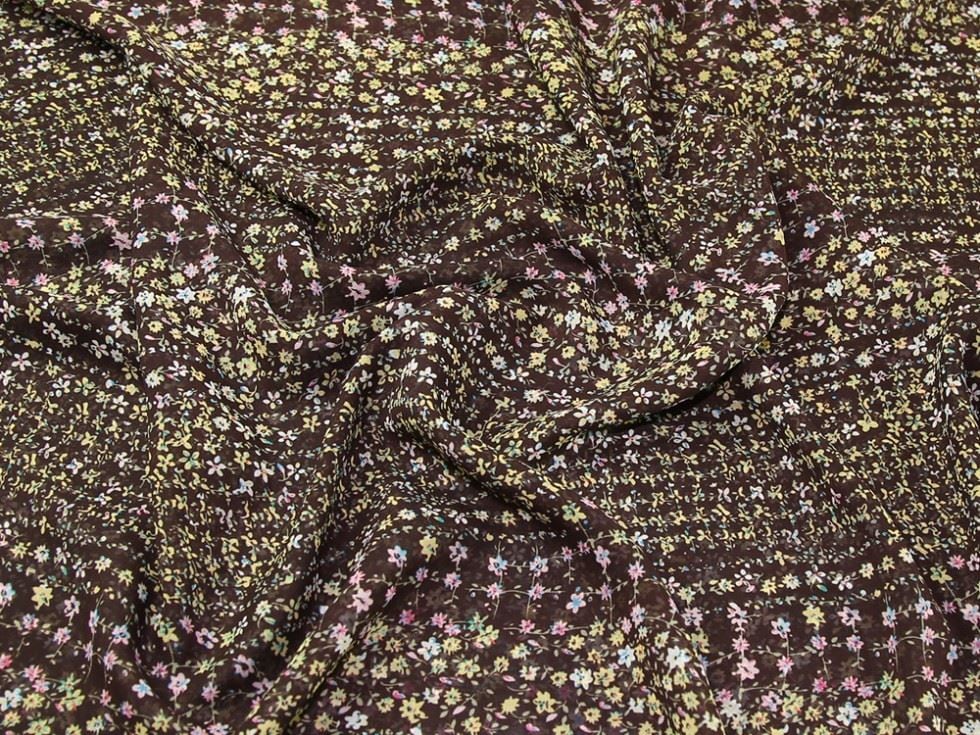 Brown Sheer Chiffon Fabric for Dressmaking, 145cm / 57" Wide - per metre
