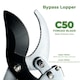 image 5 of Telescopic Ratchet Bypass Loppers Tree Branch Cutter Pruner C50 Blade