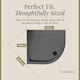 image 5 of Balterley Premium Quadrant Shower Tray | Grey | Grey Slate | 1