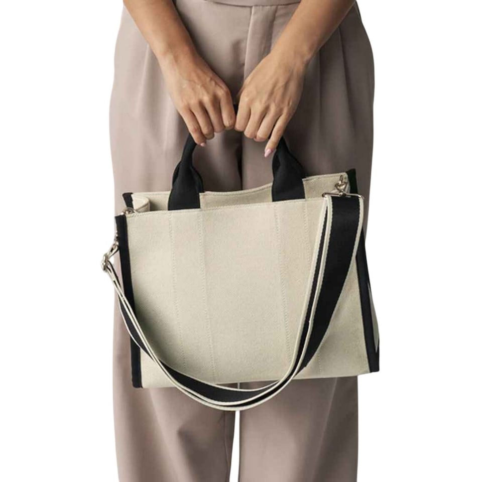 image 1 of Quadra Puerto Tote Bag | Multi | Natural/Black | M | 1
