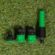 image 3 of 15m Reinforced Garden Hose Pipe / Hosepipe with Spray Nozzle Set in Green | Green | Green