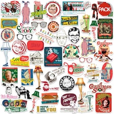 A Christmas Story Deluxe Stickers (Pack of 50) - Multicoloured - One Size