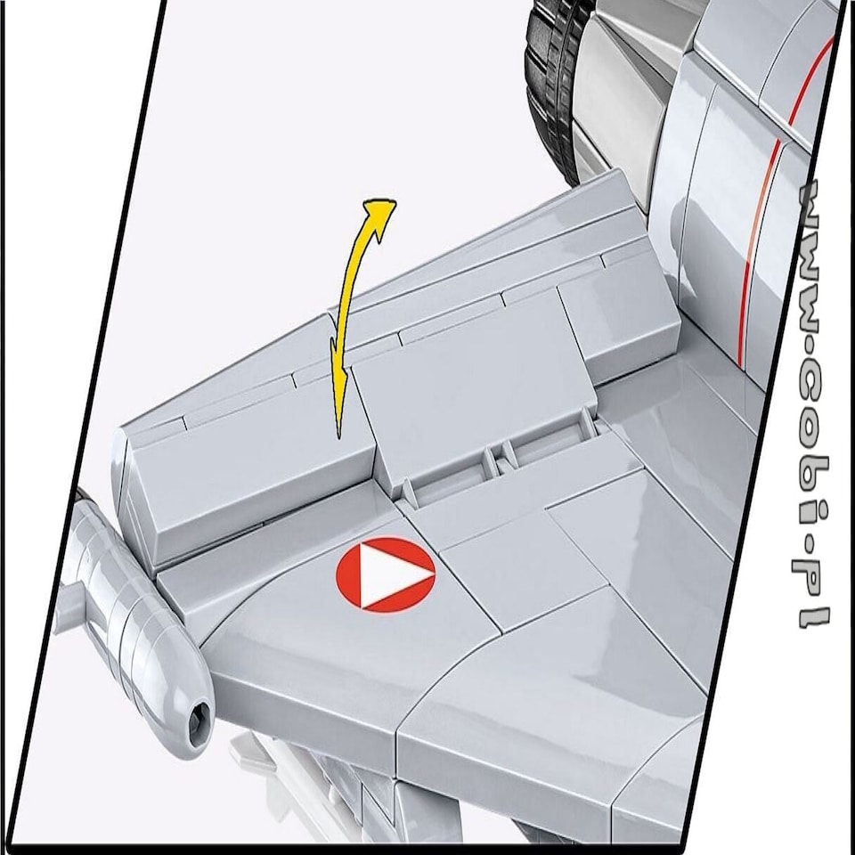 image 1 of Eurofighter Typhoon (Austria) brick plane model - COBI 5850 - 578 bricks