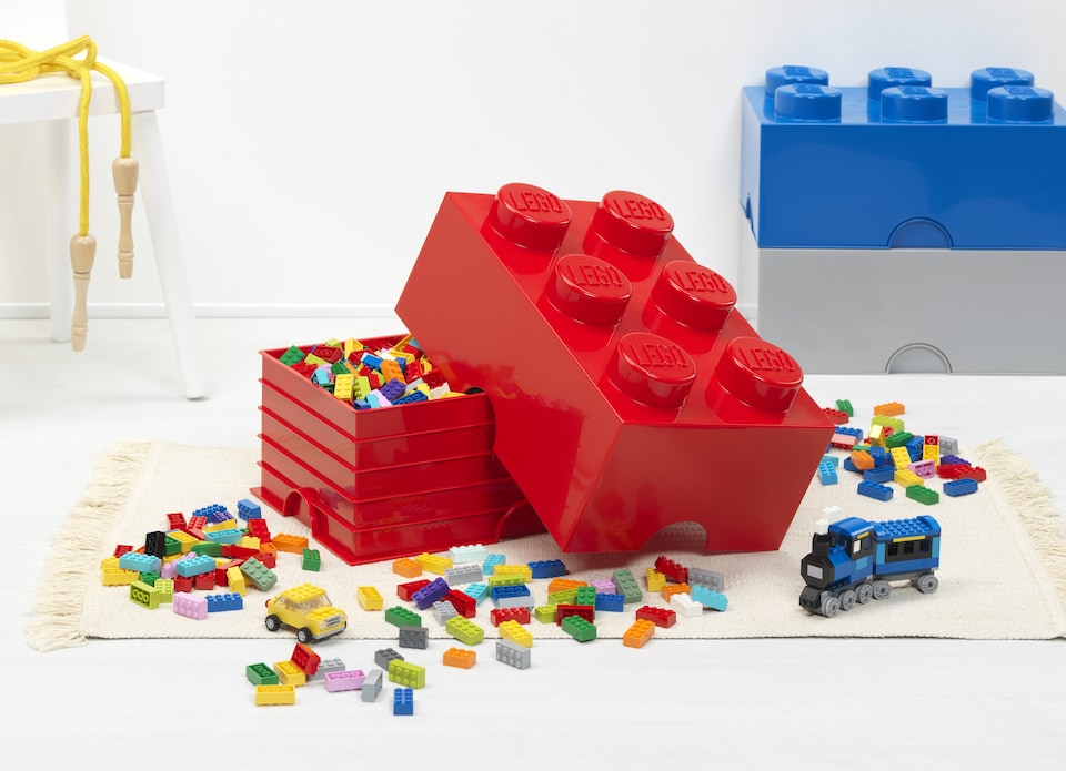 image 1 of LEGO Storage Brick 6 Stud - Black