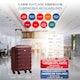 image 3 of Flight Knight Cabin Suitcase 56x36x23cm - 30+ Airlines Approved - British Airways, EasyJet- Lightweight 4 Wheel Carry On Hard Shell Hand Luggage Red | Burgundy | Cabin Bag