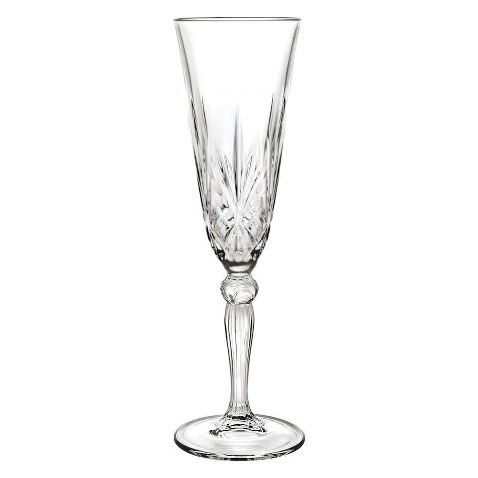 image 1 of RCR Crystal Melodia Glass Champagne Flutes - 160ml - Pack of 6