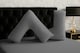 image 2 of Microfibre Soft Touch V Shape Plain Dyed Pillowcase Grey | Grey