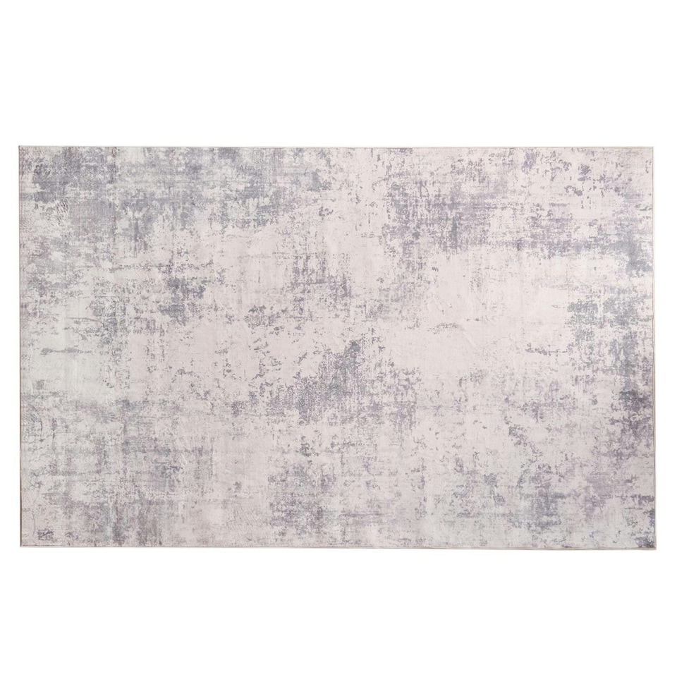 image 1 of OHS Abstract Print Washable Indoor Carpet Floor Rug, 80x150cm - Charcoal