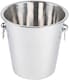 image 1 of Champagne Wine Ice Bucket Cooler High Polished Stainless Steel Party Drink Chiller
