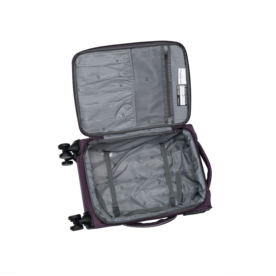 image 1 of IT Luggage Teleported Plum Perfect Expandable Cabin Suitcase with TSA Lock Purple | Cabin Bag