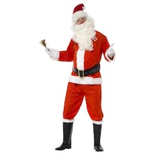Santa Claus Deluxe Fancy Dress Costume Adult Mens Large