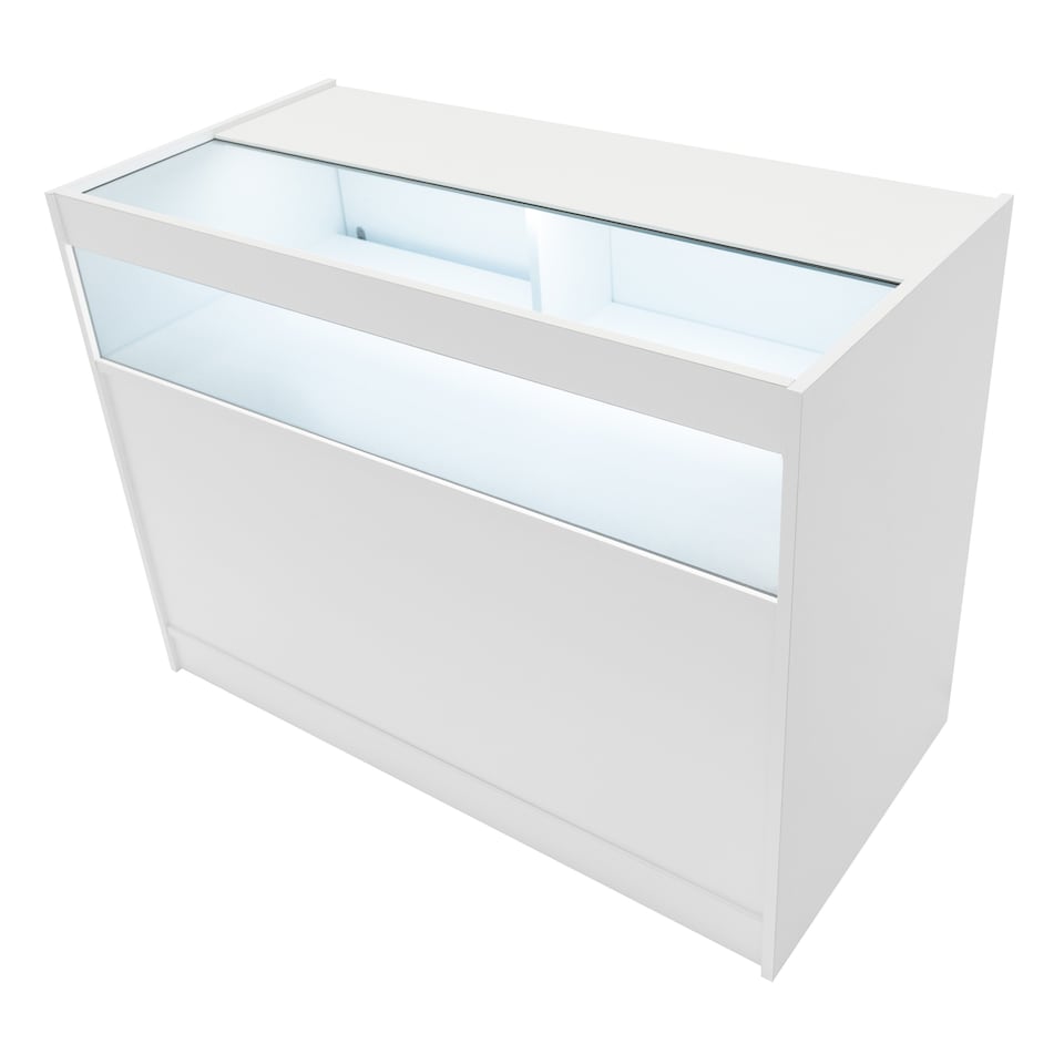 image 1 of Hyperion LED Shop Counter Set K1200, B1200, TB60 & LM60 - White