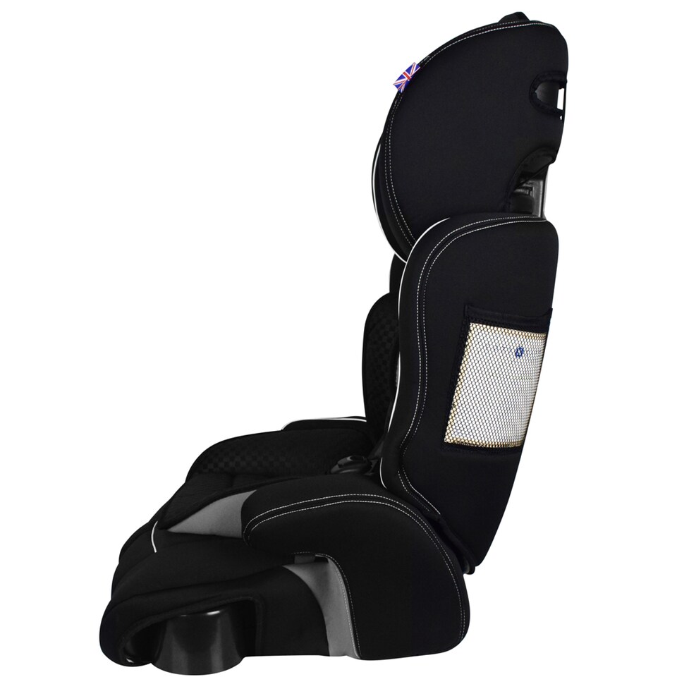 image 1 of Cozy N Safe Everest Group 1/2/3 Car Seat 9-36kg, Convertible Baby Toddler Child Car Seat, High Back Booster, Forward Facing, Kids Car Seat 9 Months to 12 Years (Black/Grey)