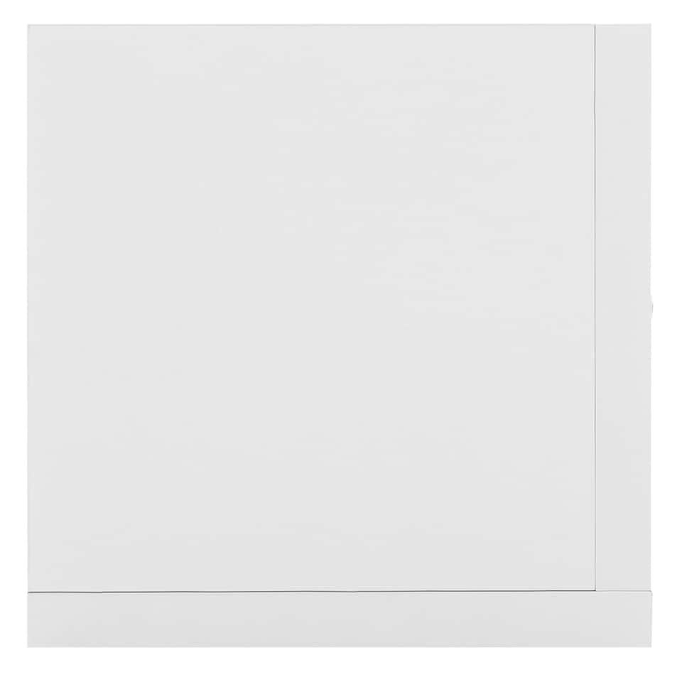 image 1 of HOMCOM Wooden Wall-Mounted Storage Media Display Shelf Center Rack, White