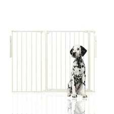 Bettacare Premium Extra Tall Multi Panel Flexible Dog Barrier, up to 128cm Wide, White, 105cm Tall, Dog Barrier for Pets Dogs and Puppy White