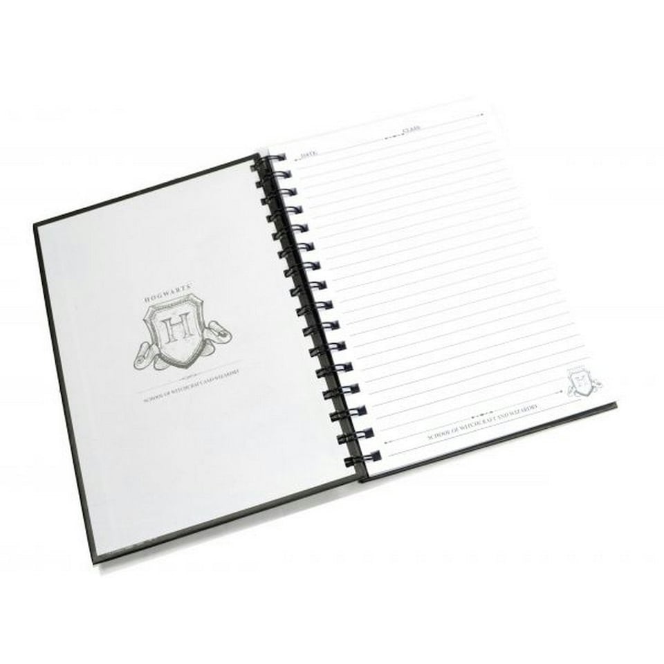image 1 of Harry Potter Hogwarts A5 Wirebound Notebook - Black/Gold - One Size