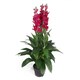 image 2 of Artificial 100cm Purple Cymbidium Orchid Plant - Extra Large