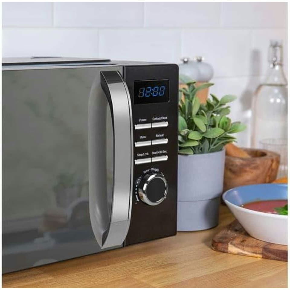 image 1 of Russell Hobbs 20L 800W Compact Solo Microwave in Black - RHMD830MB