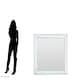 image 4 of Interiors By Premier Thick Silver Frame Small Square Wall Mirror, Bold Wall Mirror With Bevelled Corners, Modern Wall Mirror Silver