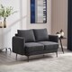 image 5 of Sofia 2 Seater Fabric Scandi Style Sofa | Grey | Grey