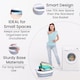 image 3 of 39L Collapsible Plastic Laundry Basket, Foldable Washing Laundry Hamper