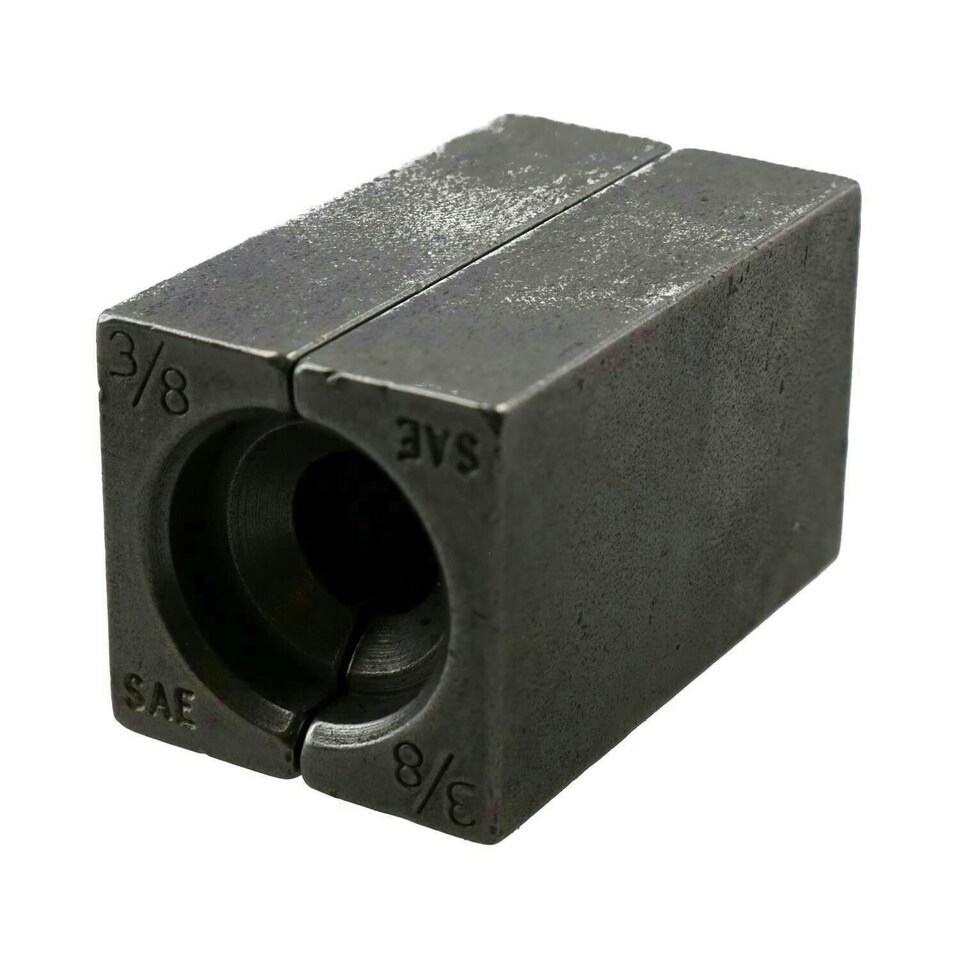 image 1 of 3/8" SAE Brake Pipe Flaring Bench Flare Tool Split Die Clamp Single Double