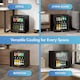 image 10 of VonHaus Drinks Fridge 43L with Reversible Glass Door