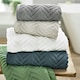 image 3 of Catalonia Zero Twist 650GSM Towels The Lyndon Company Grey | Dark Grey | Bath sheet
