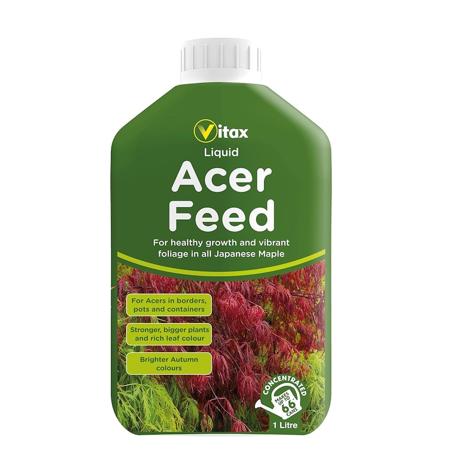 image 1 of Vitax Liquid Acer Feed 1L Concentrated Fertiliser for Japanese Maple Trees Acer Plants Vibrant Foliage and Root Growth