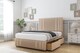 image 3 of Sloomy Kingsley Pebble Plush Divan Bed With Mattress 2 Drawers Footend With 54" Floor Standing Headboard & 12" Matching Footboard 4' Small Double | Brown | Pebble | Small Double | 1