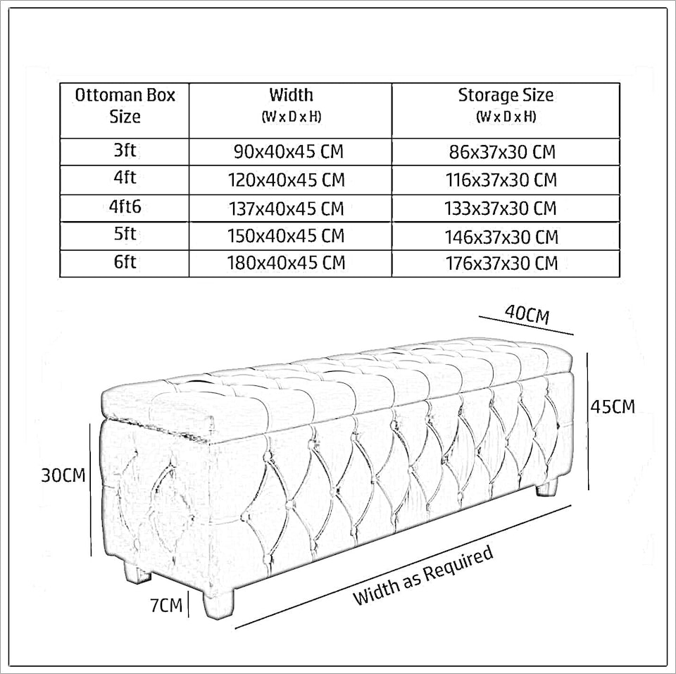 image 1 of 90cm Riga Ottoman Storage Box with Wooden Legs, Burnt Orange Velvet Upholstered Chesterfield Storage Ottoman Box