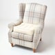 image 7 of Homescapes Cream Cotton Armchair Booster Cushion Cream