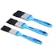 image 3 of 12 x Synthetic Paint Brush Painting + Decorating Brushes Rubber Grip Handle 1" - 2"