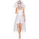 image 1 of Womens Skeleton Bride Costume | White | white | S | 1
