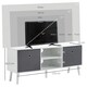 image 5 of HOMCOM TV Cabinet Stand Unit for TVs up to 50  Flat Screen with Foldable Drawers and Shelves, Entertainment Centre for Living Room, Bedroom White and Grey