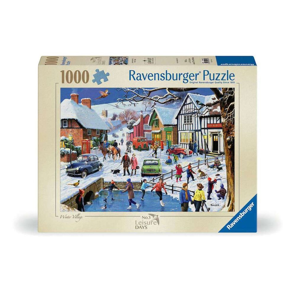 image 1 of Ravensburger Leisure Days No.3 The Winter Village 1000 Piece Jigsaw Puzzle