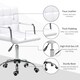 image 5 of Vinsetto Mid Back Home Office Chair Swivel Computer Chair with Armrests, White