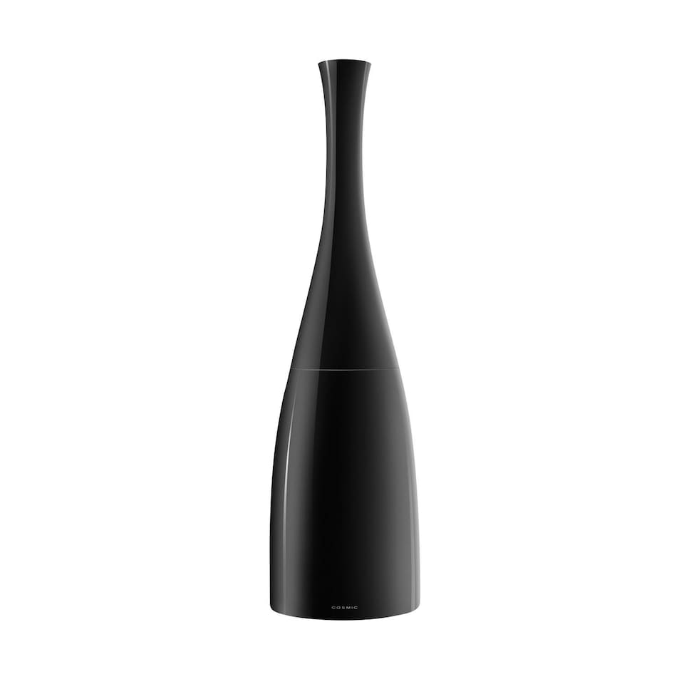 image 1 of Cosmic Floor Standing Toilet Brush Holder w/ Durable Plastic Black for Bathroom