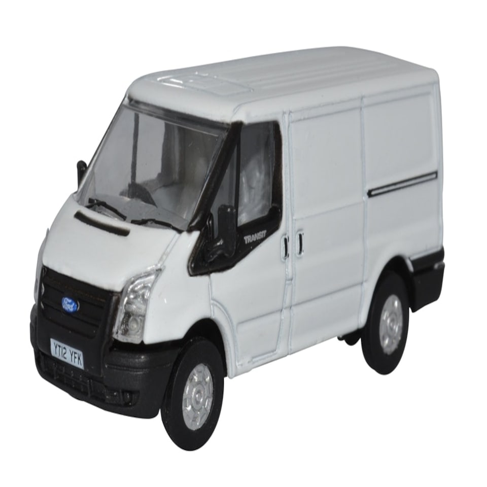 Oxford Diecast Ford Transit MkV SWB Low Roof Frozen White
