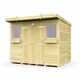 image 1 of 8 x 6 Feet Pent Summer Shed - Wood - L178 x W243 x H201 cm Brown