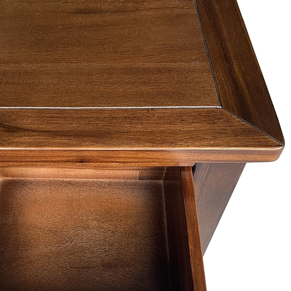 image 1 of Duchy Acacia 2 Drawer Bedside Table Brown Fully Assembled - By Roseland Furniture