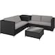 image 1 of Garden Furniture Set Siena - for 4 people, with large storage box, thick seat cushions | Black | black/grey | 140 x 75 x 65,50 cm | 1
